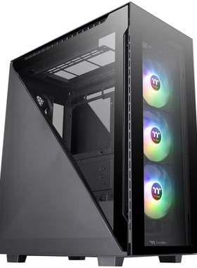 Tt机箱Divider 500 TG ARGB黑白色360水冷ATX台式机电脑电竞机箱