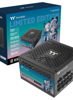 Tt电源PF1 850W限定版白金全模组ATX3.1台式机电脑游戏主机电源