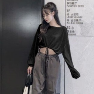 jazz跳舞爵士上衣罩衫 尊巴舞蹈服kpop风 甜辣y2k衣服女团演出服装