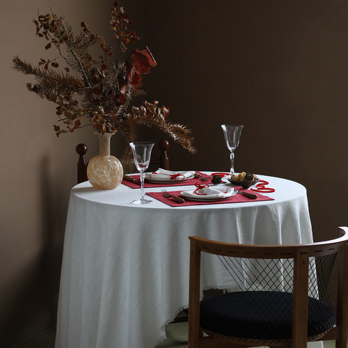 复古手工流苏茶几丹麦台布