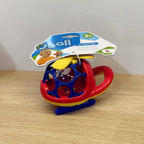 Oball手抓摇铃练抓握洞洞汽车软胶球1-2-3岁宝宝玩具触感啃咬牙胶