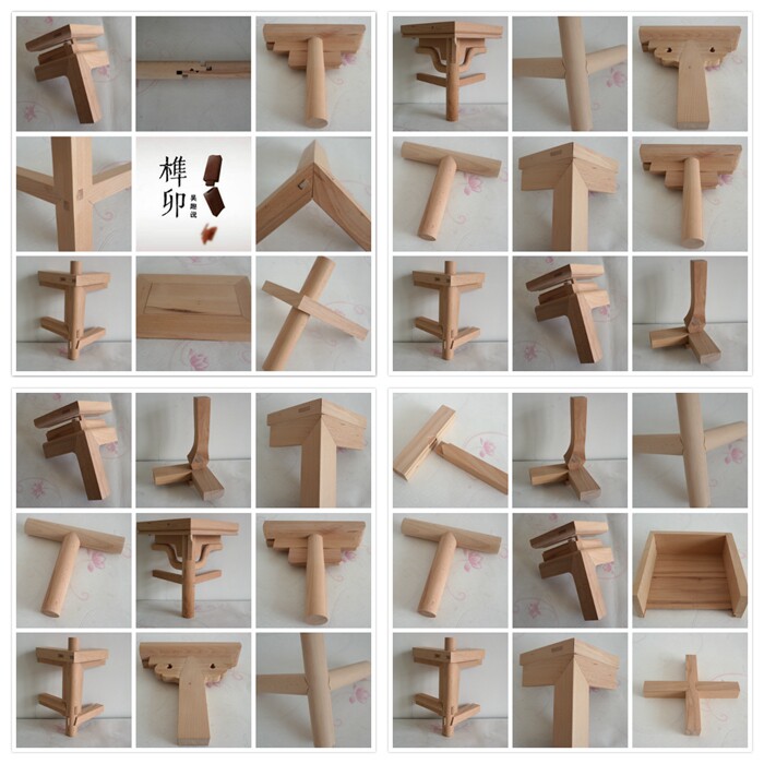 榫卯模型木质结构教学演示模型榉木器材学生拼装教具实木手工制作