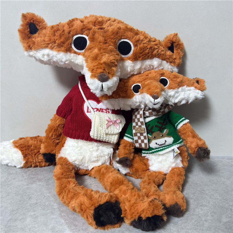 捉趣德瓦狐狸穿的毛衣可爱卡通