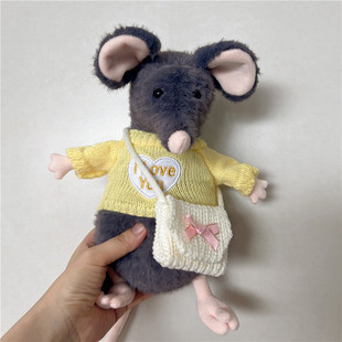 可爱拉克兰悲伤老鼠耗子公仔玩偶穿的衣服围巾着替娃衣服装饰配件