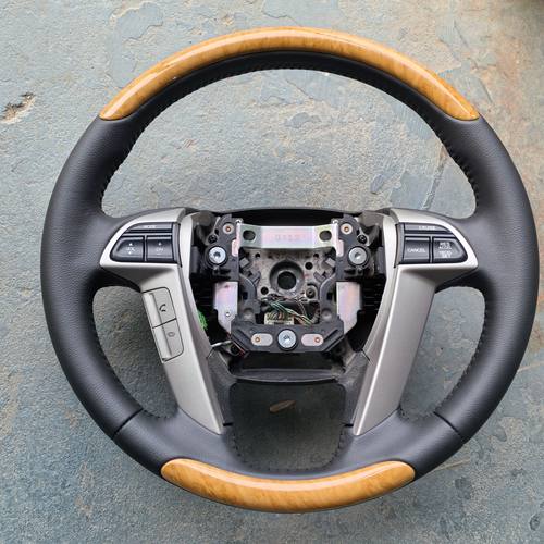091213款奥德赛RB3方向盘总成桃木方向盘翻新方向盘桃木片包真皮
