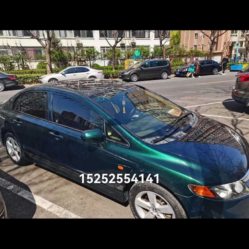 翡翠绿渐变 无需更改行驶证AASUND鹦鹉特效漆摩托车自行车轮毂漆