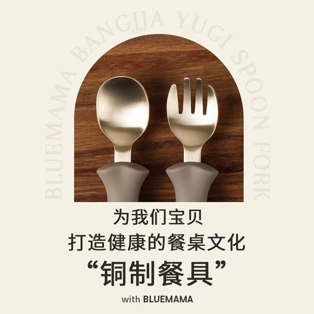 韩国modui金铜叉勺消除大肠杆菌