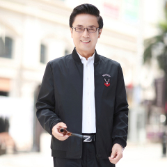 Spring men's embroidered jacket jacket Baseball Jacket solid color jacket men's business style