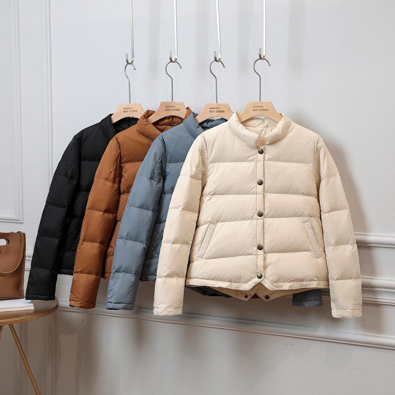 轻薄羽绒服短款面包服韩版文艺