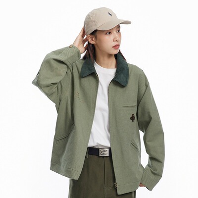 UHUZZ翻领秋冬宽松工装夹克