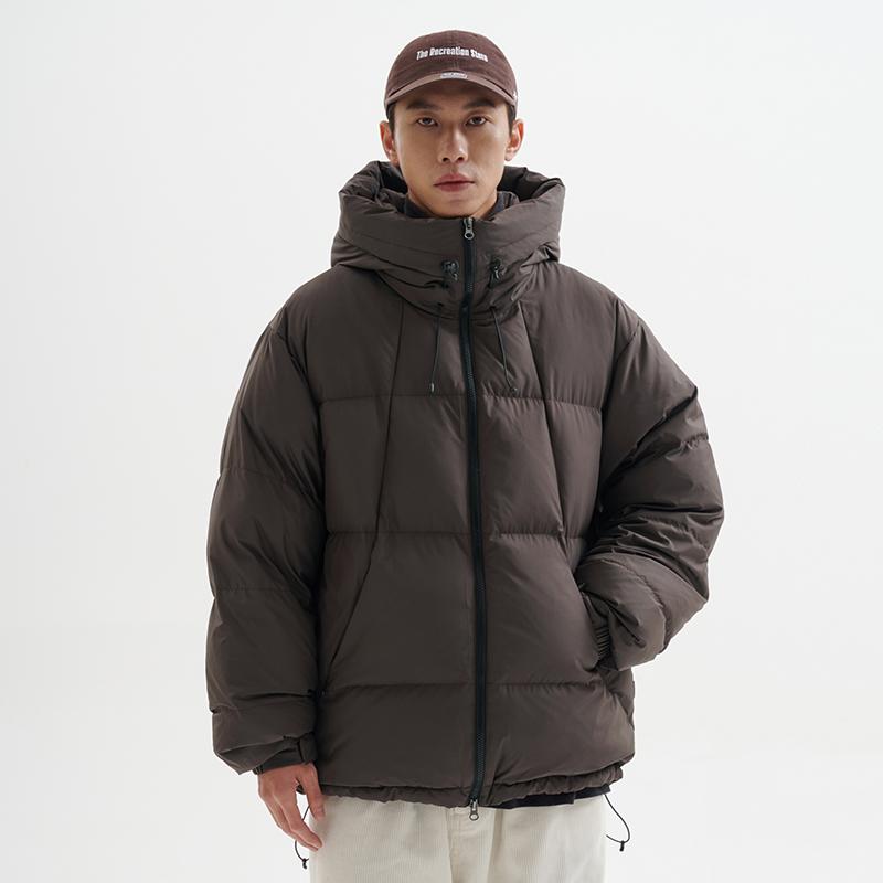 BUTTBILL日系连帽休闲廓形羽绒服