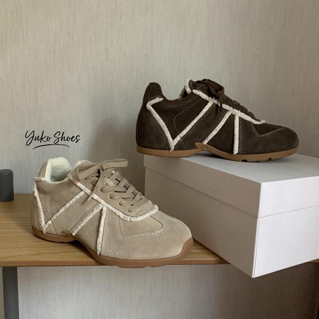 真皮内增高德训鞋木耳须复古系带