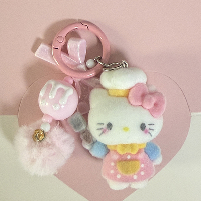 可爱HelloKitty毛绒钥匙扣礼物