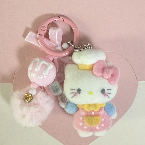 可爱HelloKitty毛绒钥匙扣礼物