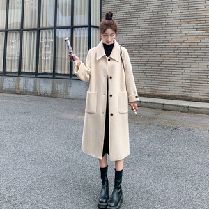 高级感双面羊绒大衣女2023新款秋冬高端韩版羊毛大衣呢外套小个子