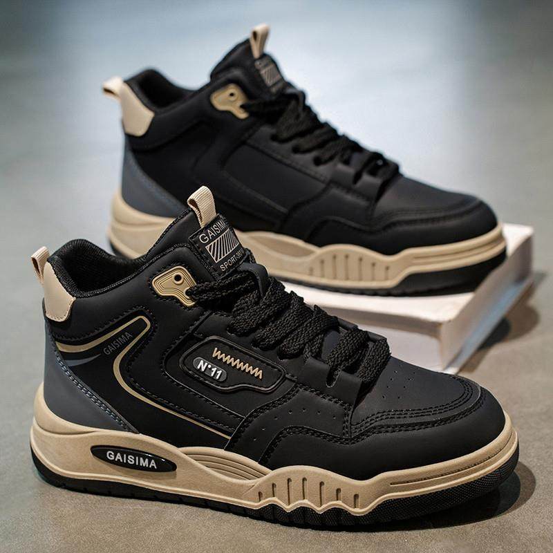 高帮男鞋冬季学生百搭厚底增高板鞋2025新款青少年休闲篮球运动鞋,流行男鞋,高帮鞋,淘宝优惠券,粉丝福利购,淘宝优惠卷