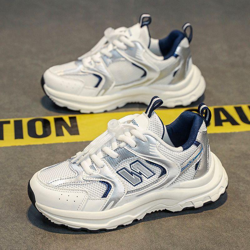 男童鞋子春秋季2025新款网面透气儿童运动鞋中大童软底男孩跑步鞋