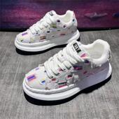 青少年国潮休闲运动厚底帆布板鞋 莆田男鞋 透气2025新款 夏季 小白鞋