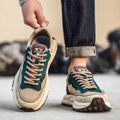 透气网面复古学生休闲跑步厚底耐磨阿甘老爹鞋 夏季 运动鞋 莆田男鞋