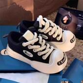 男鞋 丑萌大头运动鞋 夏季 青少年2025新款 小众原创开口笑板鞋 帆布鞋