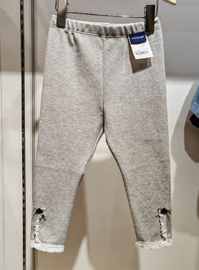 allolugh阿路和如童装商场同款24春款女童打底裤ABDB1SP601