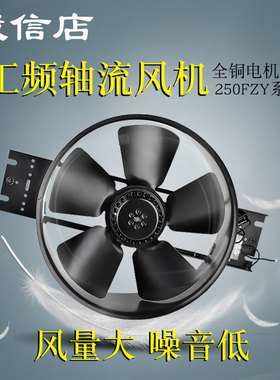 250FZY2/3/4/6/7/8-D工频外转子轴流风机低噪音风量风扇220v强力