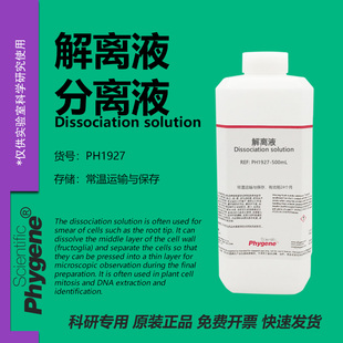 细胞分离液 解离液 细胞有丝分裂果胶质溶解离析液 洋葱生物实验