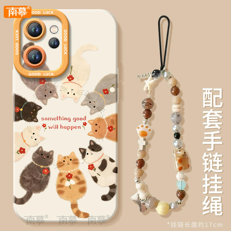 适用oppoReno15手机壳Reno14pro保护套Rone13猫咪好事发生OPPO新款12硅胶11防摔Reon10外壳9带挂绳8高级感7女