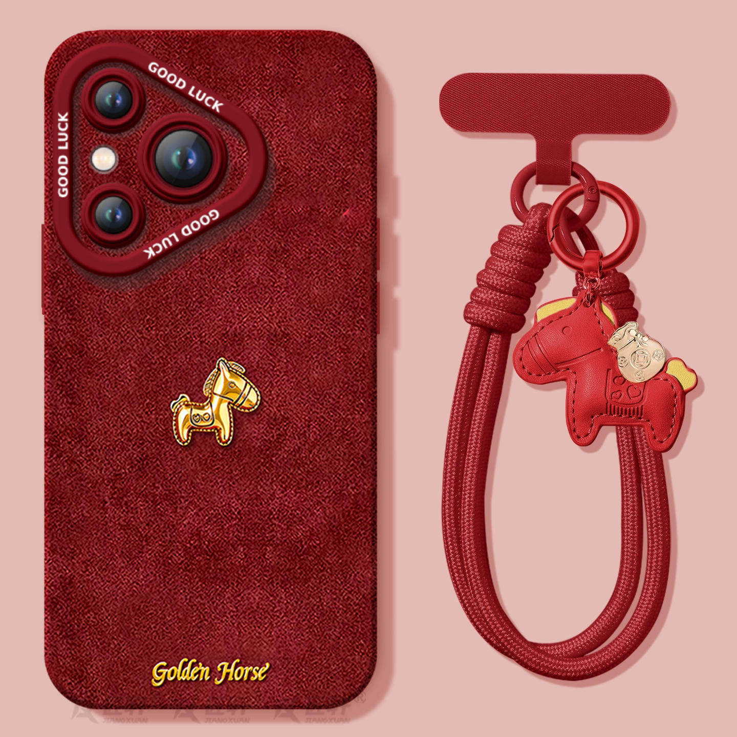 适用华为Pura80手机壳Prua70pro套p70黄金小马2026马年ultra新年款p60新款p50防摔p40硅胶p80过年p30红色p20,3C数码配件,手机保护套/壳,淘宝优惠券,粉丝福利购,淘宝优惠卷