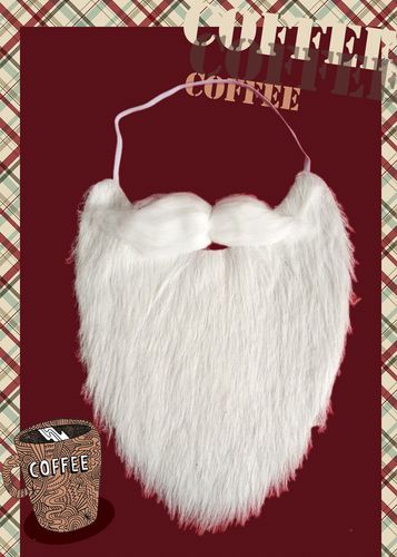 圣诞节服装配饰品 圣诞老人白胡子装扮 圣诞帽子成人儿童 胡子帽