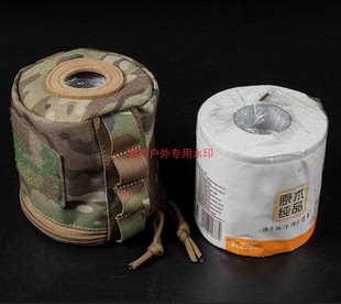 户外露营多功能G5气罐保护套瓦斯罐罩450气罐收纳袋 圆筒卷纸巾套