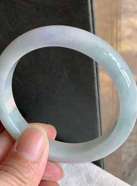 翠都翡翠珠宝天然翡翠A货玉石59.8冰糯种女款紫罗兰手镯800227