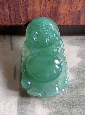 翠都翡翠珠宝天然翡翠A货挂坠小吊坠项坠满绿佛公吊坠163722