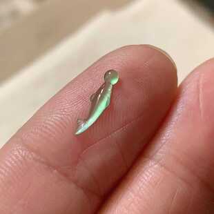 翠都翡翠珠宝缅甸天然A货玉石裸石镶嵌面高冰年年有余戒面100306