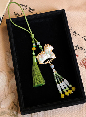 宋锦挂件非遗饰品平安锁吊坠