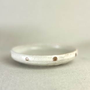 rokuro六鲁职人手工和风水玉波点小盘子 bonheurs日本 les petits