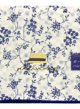 les petits bonheurs｜现货日本滨文样双面纱布手帕方巾擦碗布