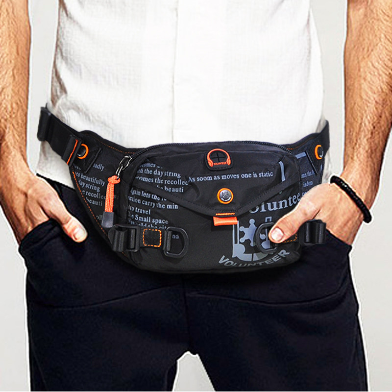 韩版腰包时尚男黑小胸包运动户外防水手机包跑步防水牛津布骑行包,箱包皮具/热销女包/男包,男士包袋,淘宝优惠券,粉丝福利购,淘宝优惠卷