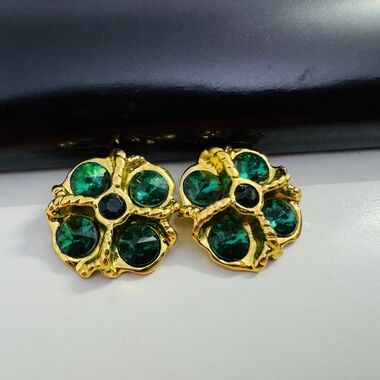 绮进口浅金色翠绿色D捷克水钻水晶貂皮裘皮大衣毛衣金属纽扣29mm