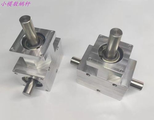 小型十字T型1:1齿轮箱轴12铝外壳电机马达减速箱配件机加工定制