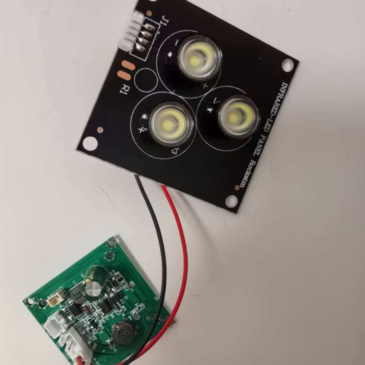 防爆摄像机白光补光三灯灯板套装监控摄像机白光补光三灯阵列灯板