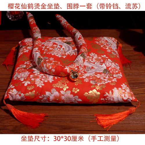 diy围脖可定做流苏红绳招财猫