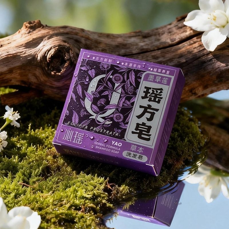 沁瑶 勿忘草瑶方草本养肤皂/墨手工皂/精油皂