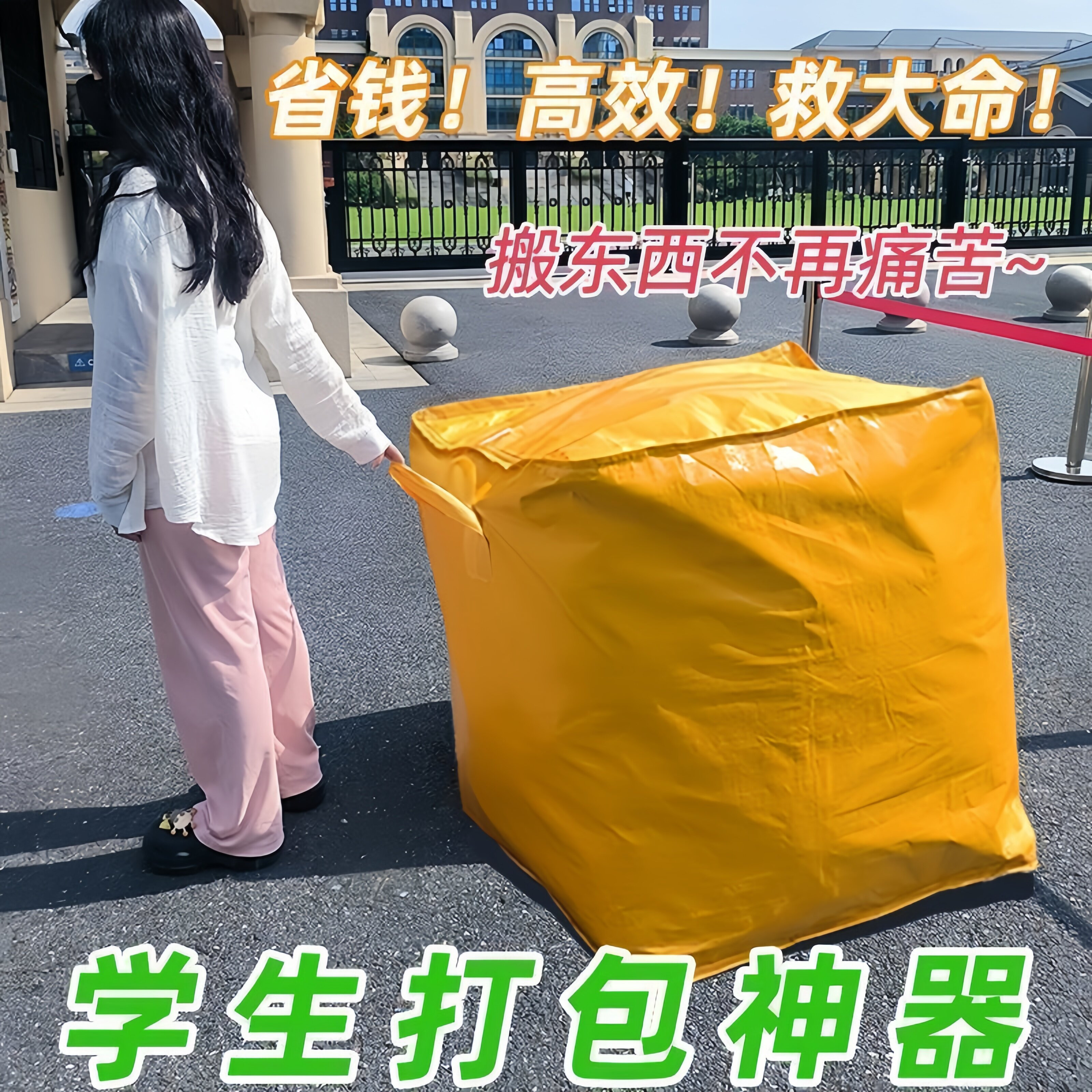 蛇皮编织大容量打包袋图片