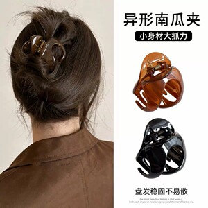 高级感南瓜鲨鱼夹小号发夹