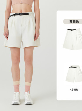 诺诗兰春夏女式跑步徒步透气休闲A型弹力裤速干短裤NHPET2411S