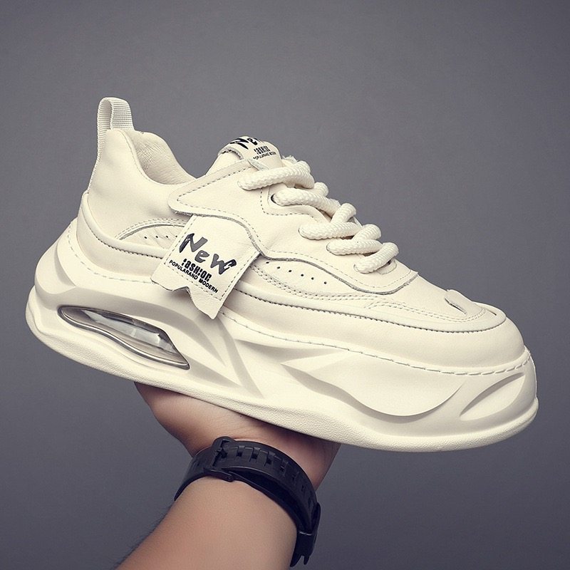 枫之时尚春季气垫底增高男鞋舒适透气轻奢高级感牛皮个性男士板鞋,流行男鞋,休闲板鞋,淘宝优惠券,粉丝福利购,淘宝优惠卷