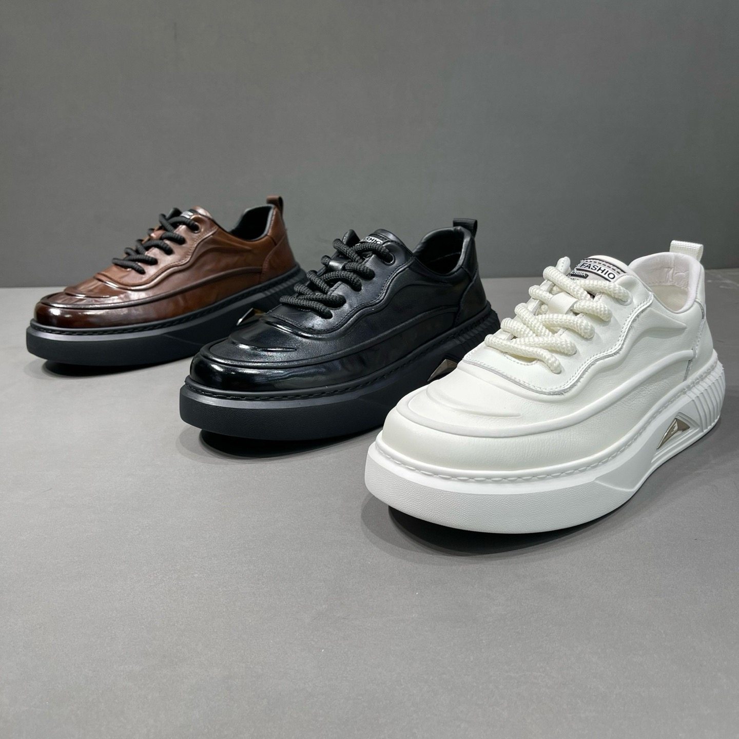 枫之时尚2026春季厚底增高小白鞋不臭脚发型师牛皮个性另类男板鞋,流行男鞋,休闲板鞋,淘宝优惠券,粉丝福利购,淘宝优惠卷