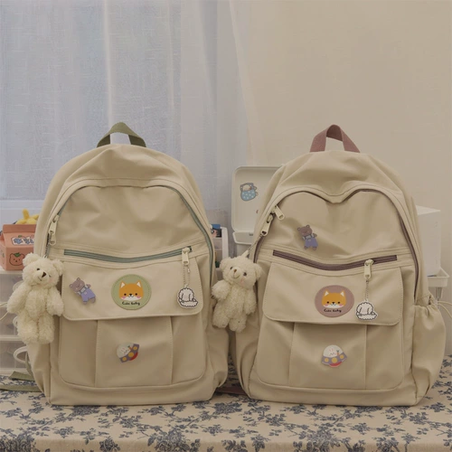 Ранец, японская сумка через плечо для школьников, свежий универсальный вместительный и большой рюкзак, в корейском стиле, для средней школы