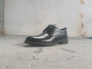 邦赛断码真皮男鞋新款尖头系带牛皮低跟正装皮鞋男士单鞋